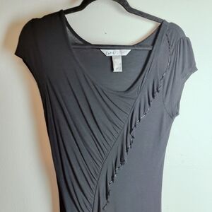 RARE VTG Y2K Britney Spears for Candie's Ruched Beaded Knit Top Dress, Sz L